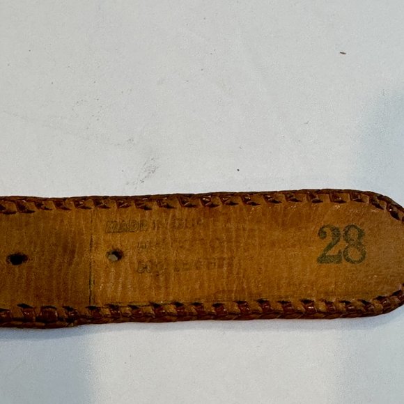 Guatemala Belt Leather Art Embossed Artisan Embroidery People Handcraft Size 28 - Picture 8 of 9